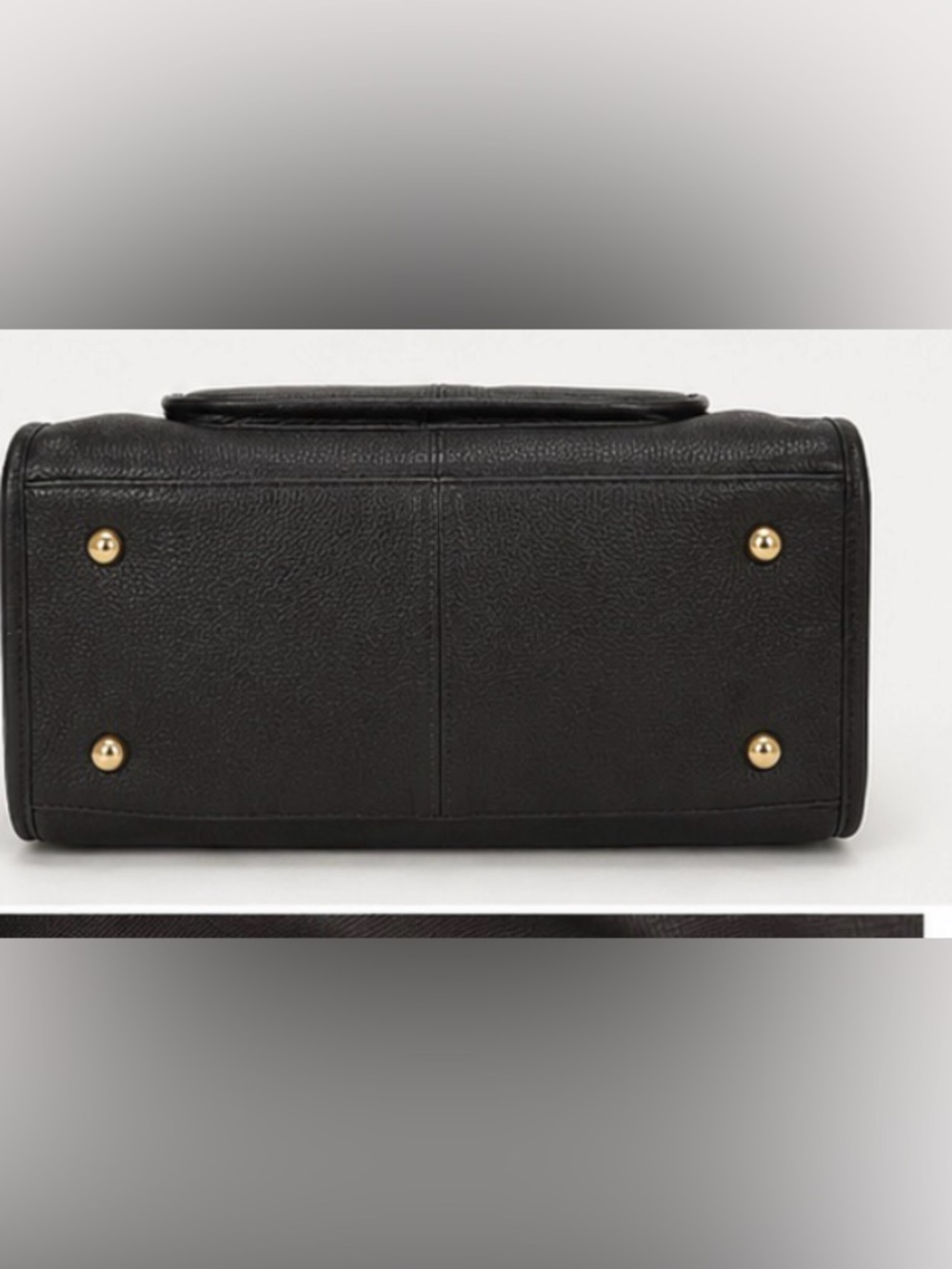 NWT Ora Delphine Black Pebbled Leather Satchel Purse w/ Dust Bag - Picture 2 of 3